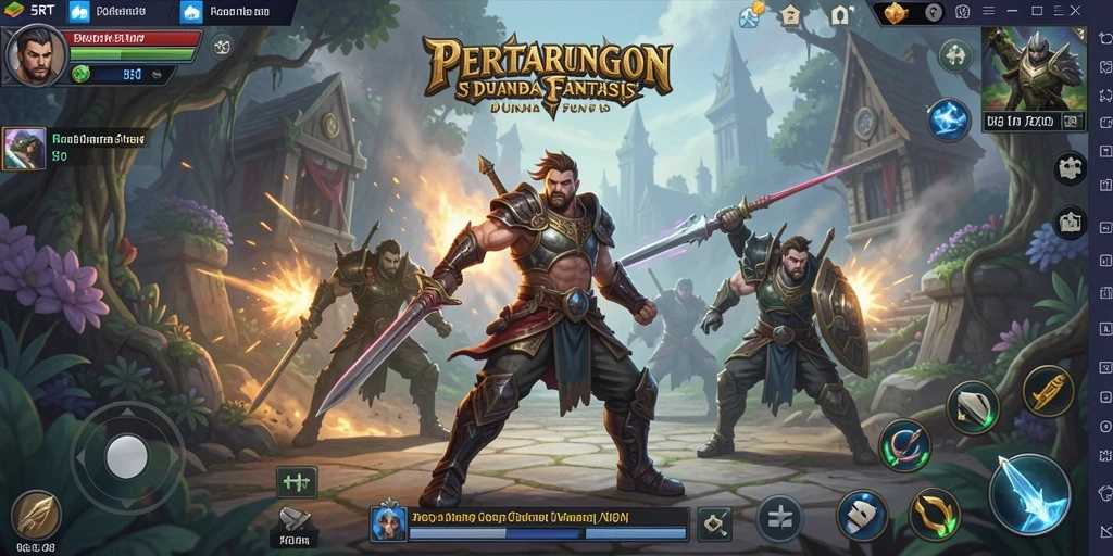 Gameplay mendebarkan dari 5RT yang menampilkan taktik strategis.