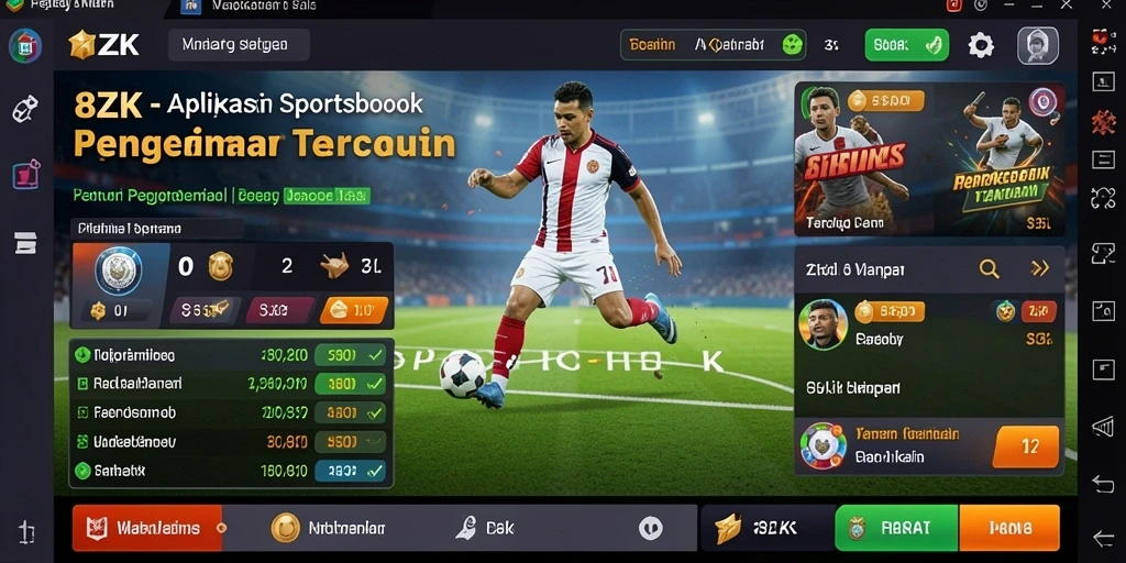 Tampilan gameplay menarik dari aplikasi Sportsbook 8ZK.