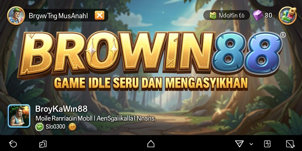Tampilan gameplay BROWIN88 yang menyoroti mekanisme Idle.
