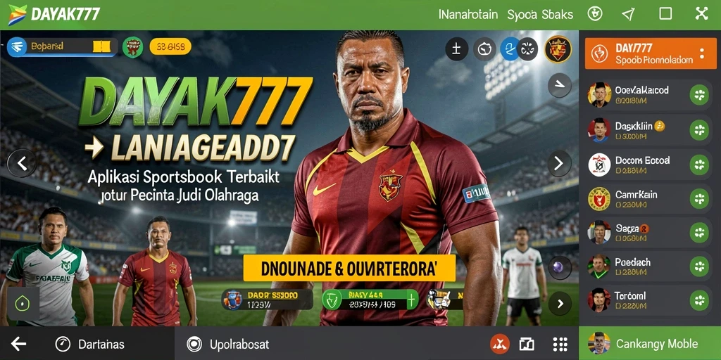 Tampilan screenshot utama DAYAK777 menampilkan gameplay Sportsbook yang menarik.