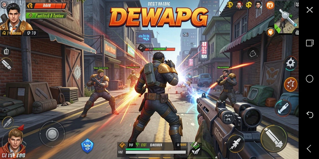 Gameplay menarik DEWAPG dengan aksi seru di medan perang.