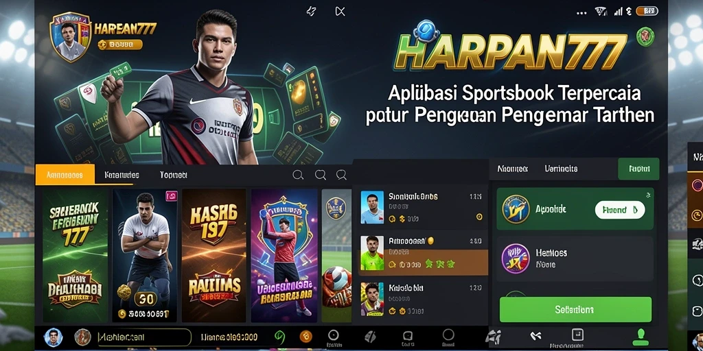Tampilan menarik dari gameplay taruhan olahraga di HARAPAN777.