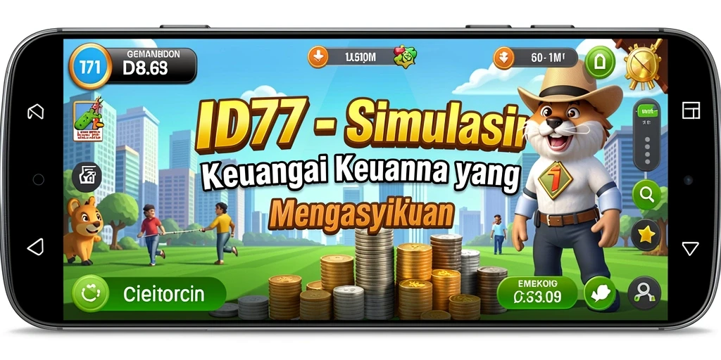 Screenshot menampilkan gameplay simulasi keuangan yang seru.