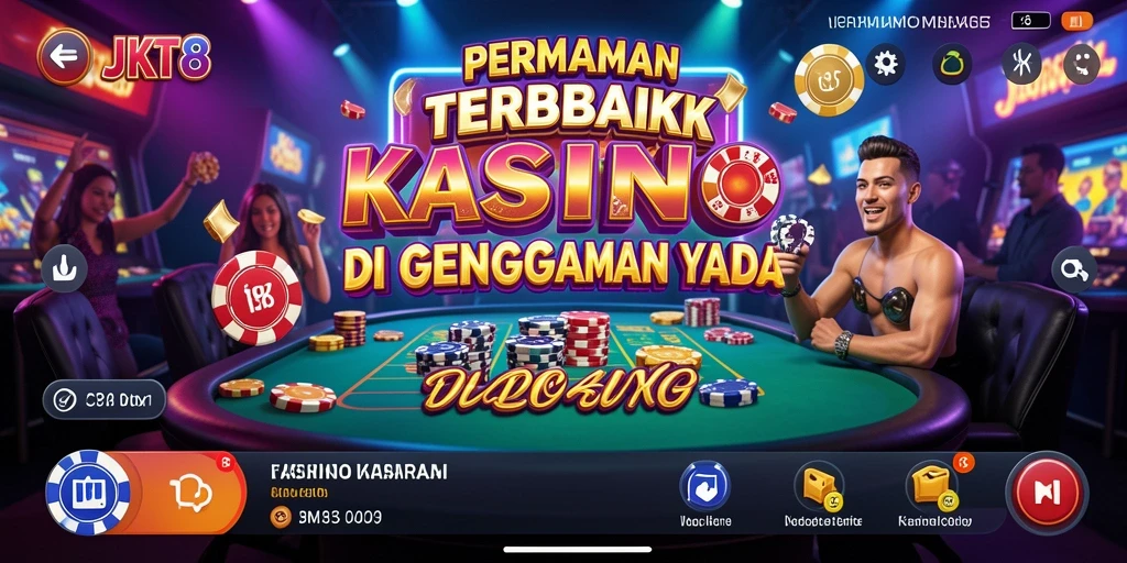Tampilan menarik dari permainan Kasino yang mendebarkan di JKT8.