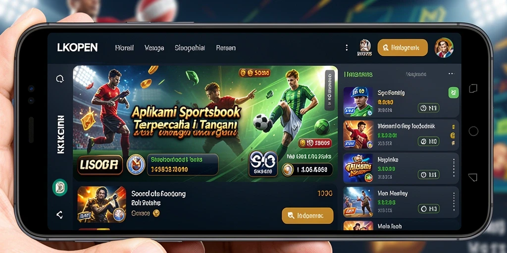 Tampilan gameplay Sportsbook LKOPEN yang menarik dan interaktif.