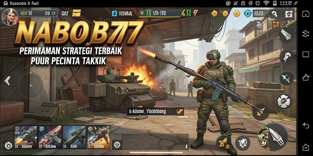 Tangkapan layar utama NABOB77 menunjukkan aksi strategis yang mendebarkan.