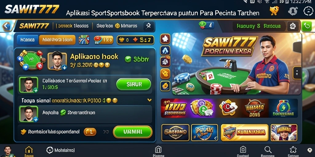 Tampilan gameplay <strong>SAWIT777</strong> saat Anda memasang taruhan pada pertandingan olahraga.