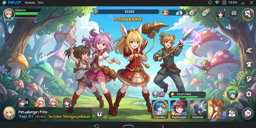 Screenshot TAPJOY menampilkan aksi seru dalam dunia Anime yang memukau.