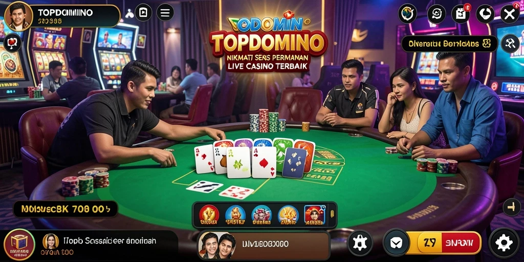 Screenshot menarik dari gameplay Live Casino di TOPDOMINO.